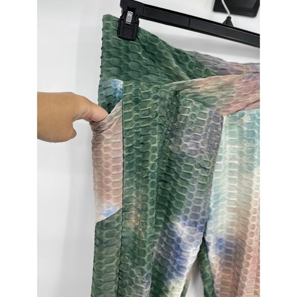 Otos Active Womens Multicolored Textured Leggings NEW Size 3XL - Picture 3 of 12